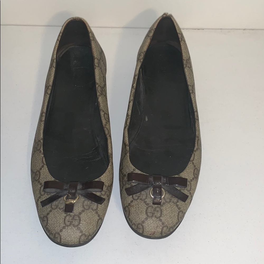 Gucci Monogram canvas ballet flat